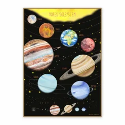 Plakat 50 x 70 cm - Vores solsystem