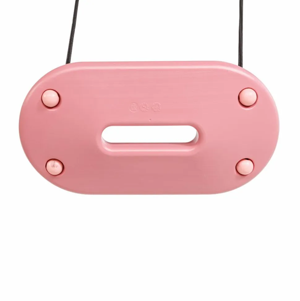 Plastgynge 45 x 24 cm - Lyserød (sort reb)