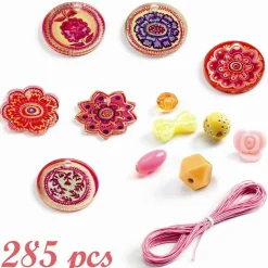 Plastperler - Blomster, 285 stk.