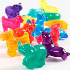Plastperler - Figurmix dyr, 55 gr. (ca. 32 stk)