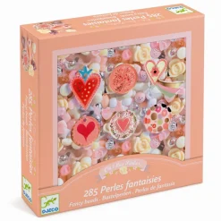 Plastperler - Hjerter, 285 stk