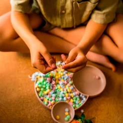Plastperler - Pastel, 520 stk