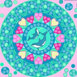 PlayMais Mosaic Trendy - Mandala, 3.000 stk