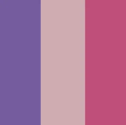 Plus Color tusser - Lyserød/Lilla/Rosa, 3 stk.
