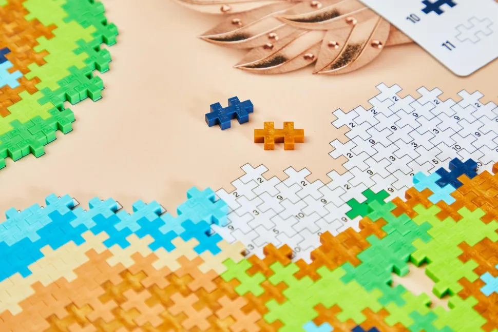 Plus-Plus - Puzzle By Number, Påfugl 800 stk