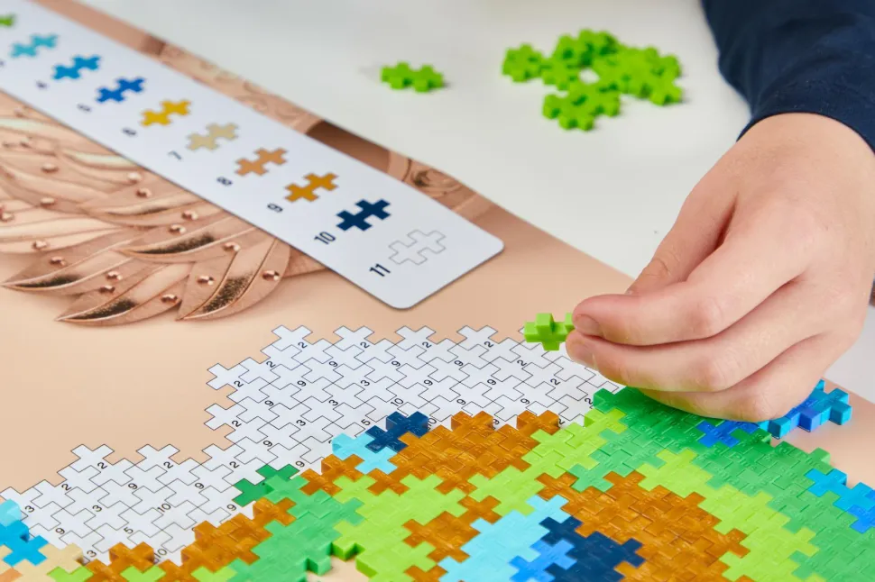 Plus-Plus - Puzzle By Number, Påfugl 800 stk