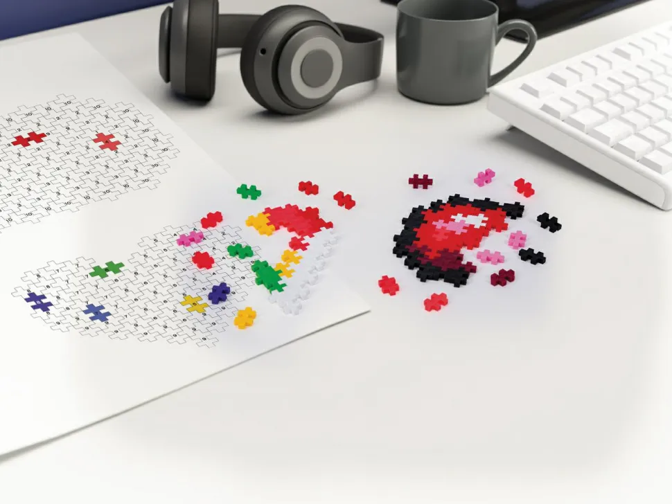 Plus-Plus - Puzzle By Number, Hjerter 250 stk