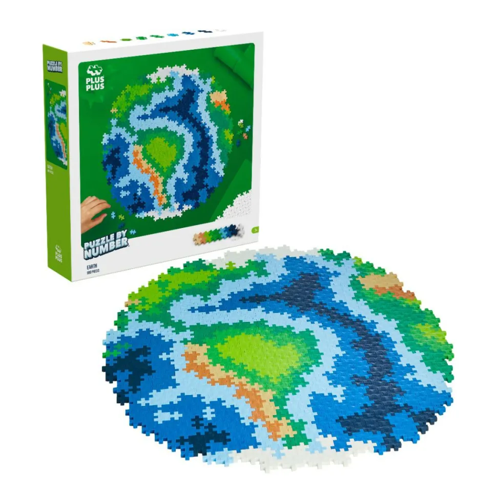 Plus-Plus - Puzzle By Number, Jorden 800 stk