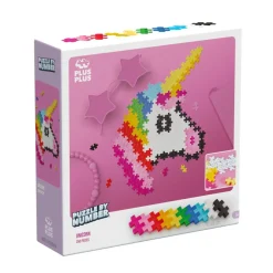 Plus-Plus - Puzzle By Number, Enhjørning 250 stk