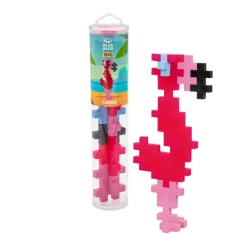 Plus-Plus BIG i rør - Flamingo, 15 stk