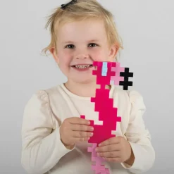 Plus-Plus BIG i rør - Flamingo, 15 stk
