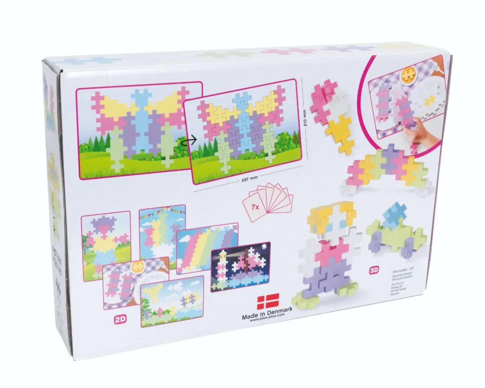 Plus-Plus BIG Pastel - Billedpuslespil, 60 stk