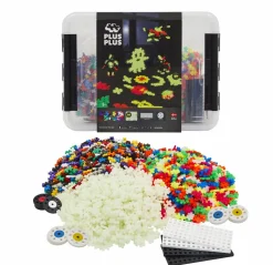 Plus-Plus Glow Mix inkl. kasse - 2.000 stk
