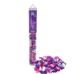 Plus-Plus i rør - Glitter Mix, 100 stk.