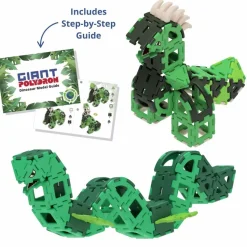 Polydron Large - Dinosaur, 130 dele