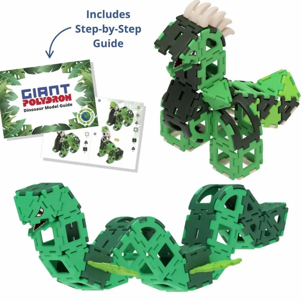 Polydron Large - Dinosaur, 130 dele