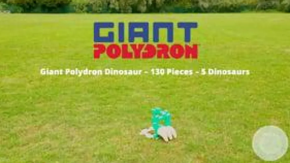 Polydron Large - Dinosaur, 130 dele