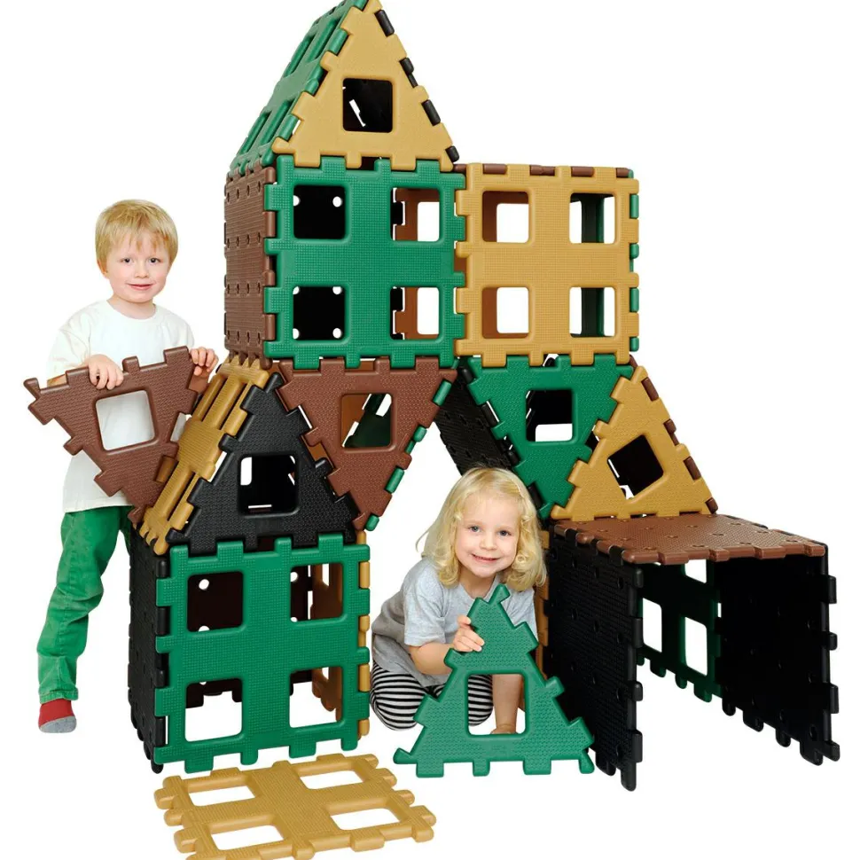 Polydron XL - Natur, 36 dele
