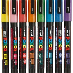 Posca tusser PC-3M - Glitter, 8 stk.