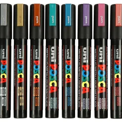 Posca tusser PC-5M - Metallic, 8 stk.
