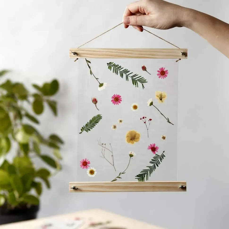 Pressede blomster - Blandede farver, 1 ark