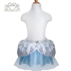 Prinsesseskørt m. tiara, str. 4-6 år
