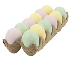 Påskeæg af plast - Pastel, 12 stk