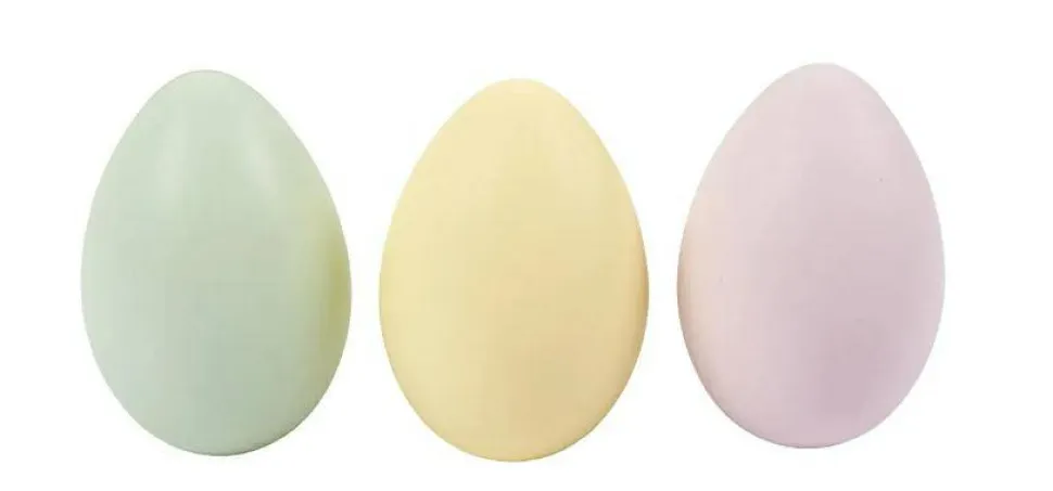 Påskeæg af plast - Pastel, 12 stk
