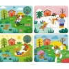 Puslespil i træ - De 4 årstider, 4 x 6 brikker