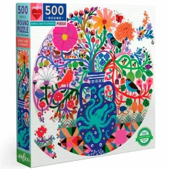 Puslespil med 500 brikker - Birds & flowers