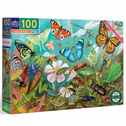 Puslespil med 100 brikker - Insekter