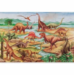 Puslespil til gulv - Dinosaurer