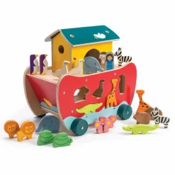 Puttekasse - Noahs Ark, inkl. 10 dyrepar