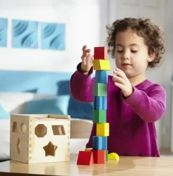 Puttekasse med geometriske klodser