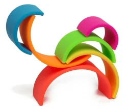 Regnbue i silikone - Neon, 6 dele