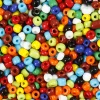 Rocaiperler Ø4 mm - Basisfarver, 1.000 gr.