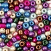 Rocaiperler Ø5 mm - Metallicfarver, 720 gr.
