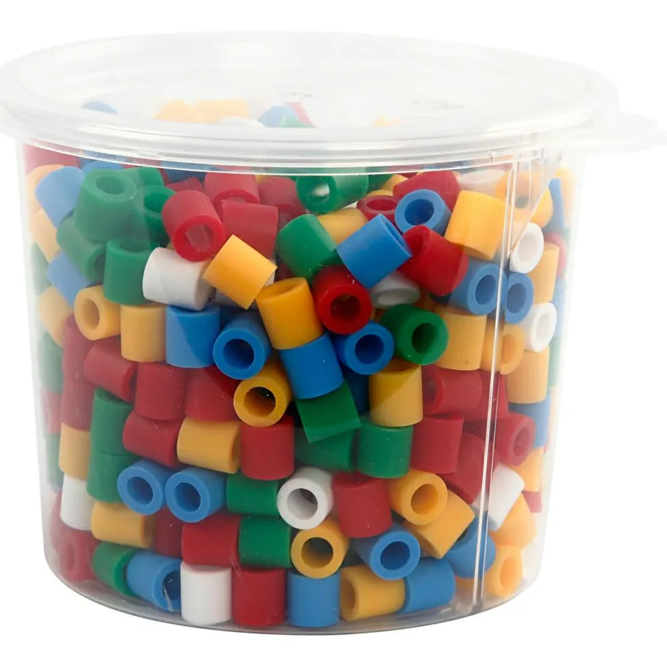 Rørperler maxi - Basisfarver, 550 stk.