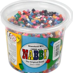 Rørperler midi - Basisfarver, 5.000 stk.