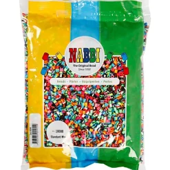 Rørperler midi - Stribede, 10.000 stk.