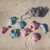 Sandforme i silikone - Nordiske farver, 4 stk.