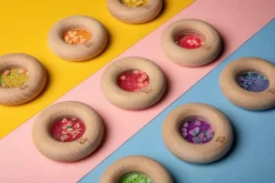 Sansedonut Ø7 cm - Jordbær