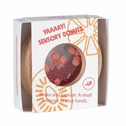 Sansedonut Ø7 cm - Jordbær