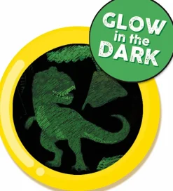 Scratch kort - Glow in the dark dinosaurer