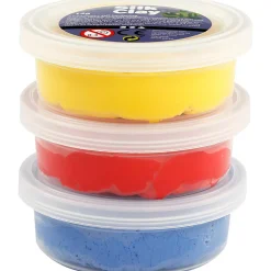 Silk Clay 3 x 14 gr. - Blå, rød & gul