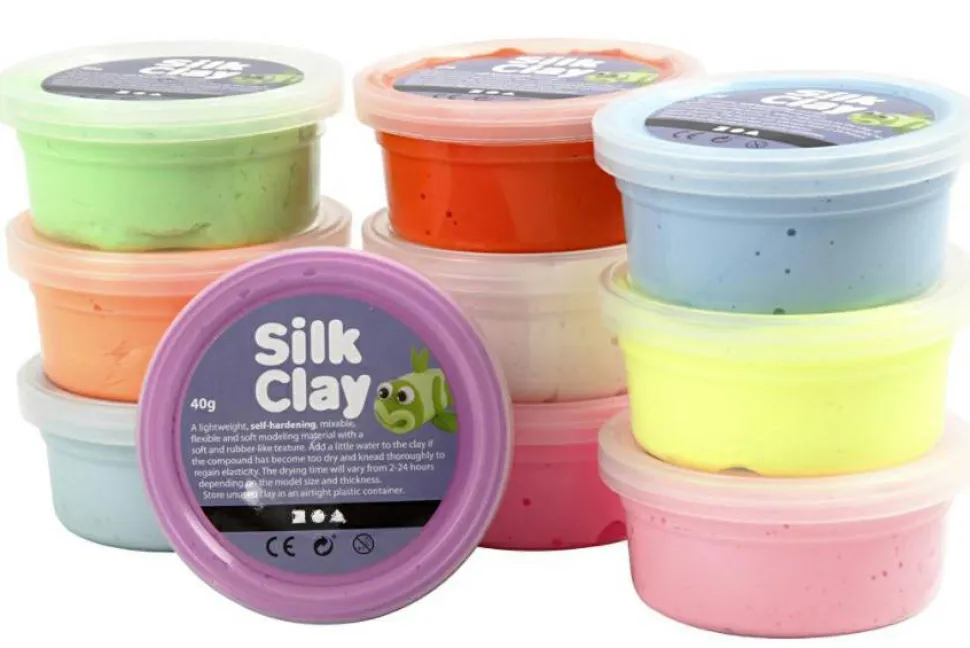 Silk Clay 10 x 40 gr. - Neon