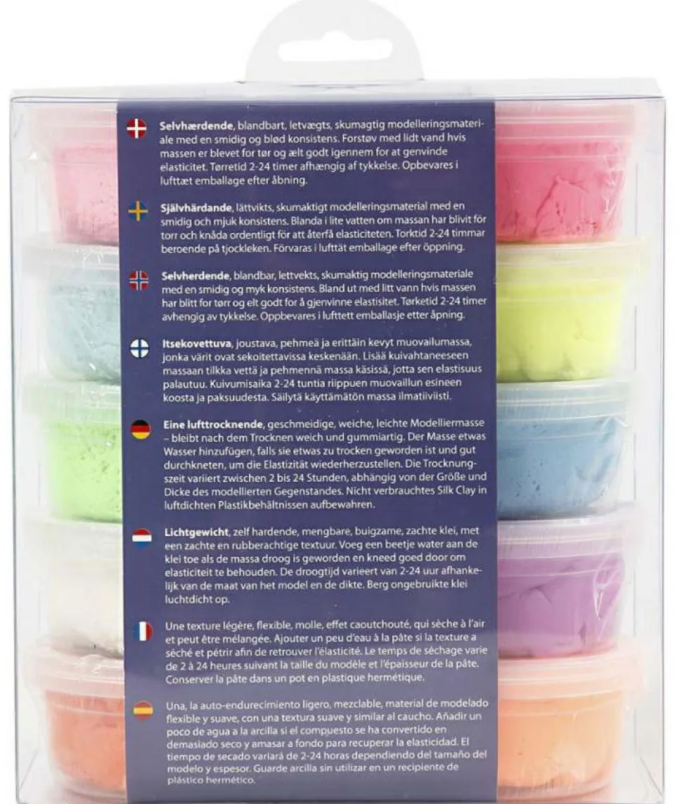 Silk Clay 10 x 40 gr. - Neon