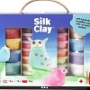 Silk Clay i gaveæske, 28 bøtter + værktøj