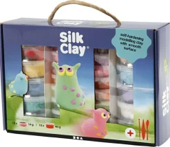 Silk Clay i gaveæske, 28 bøtter + værktøj