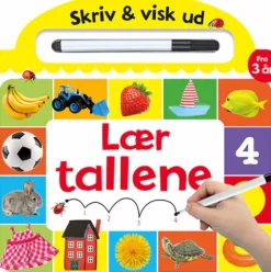 Skriv og visk ud - Lær tallene